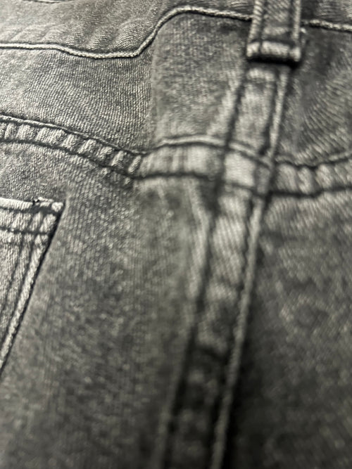 “Flame” Denim Rhinestone Shorts